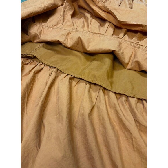 Aureum BOHO Smocked Midi Sundres Orange Russet M - Picture 8 of 9